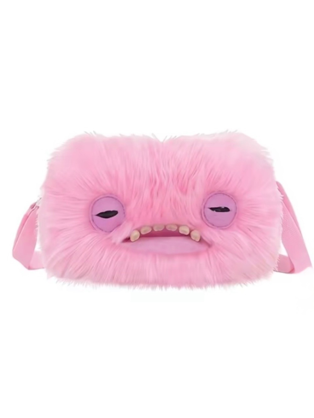 New Fuggler Zuru Series 2 Crossbody Bag Purse Pastel Pink Wide Eyed Weirdo